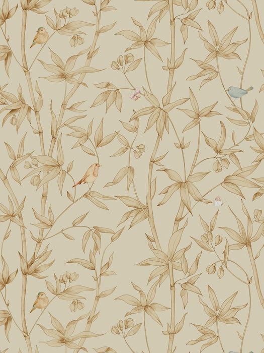 Scalamandre Bambou Sepia Wallpaper Sample WJ272510051