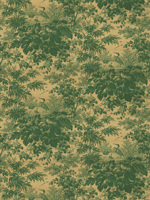Scalamandre Toile Silk Evergreen Wallpaper Sample WJ272610061
