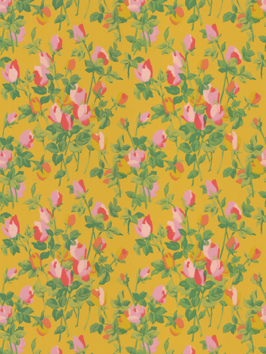 Scalamandre Roseraie Golden Multi Wallpaper Sample WJ272700071