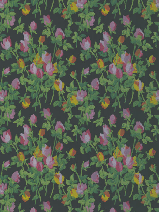 Scalamandre Roseraie Nightbloom Wallpaper Sample WJ272700073