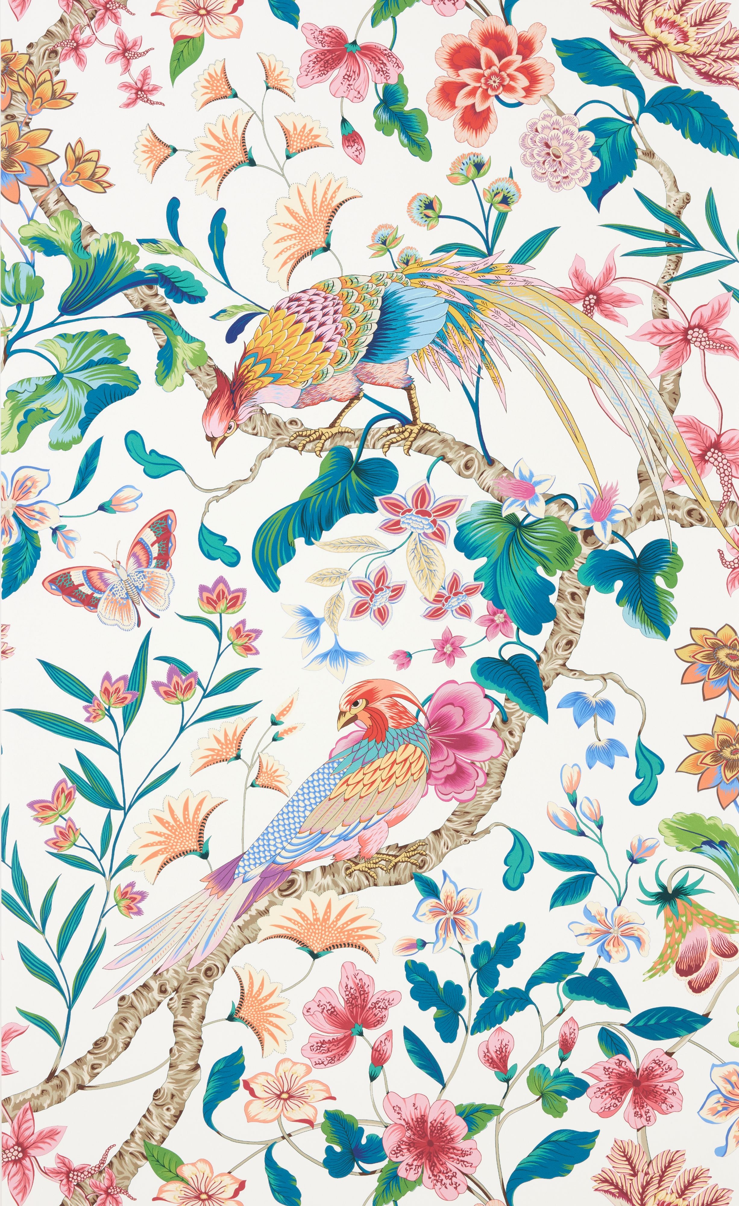 Old World Weavers Botany Bay  Perennial Garden Wallpaper Sample WJR6822D0005