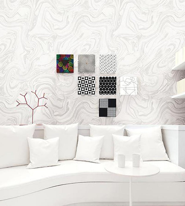 Scalamandre Petra Frost Wallpaper Sample WMA0910ST00