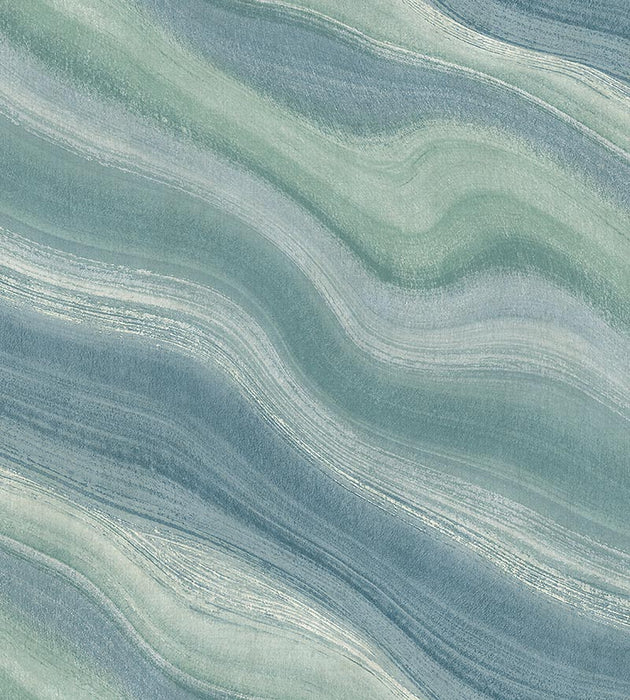 Scalamandre Paria Canyon Seafoam Wallpaper Sample WMA0900ST04