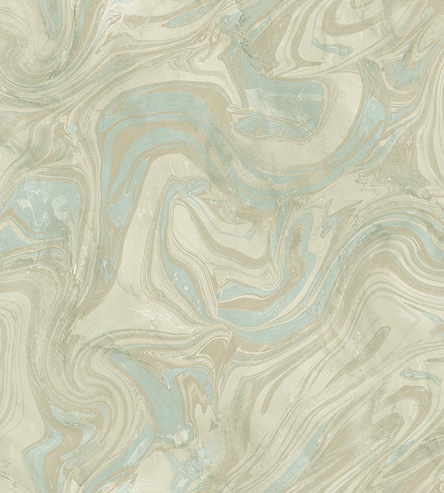 Scalamandre Petra Turquoise Wallpaper Sample WMA0910ST04