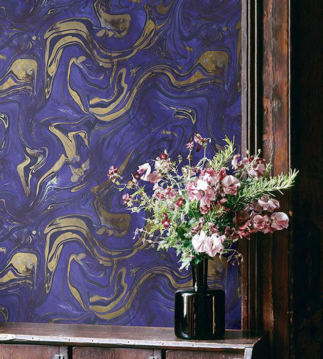 Scalamandre Petra Purple Haze Wallpaper Sample WMA0910ST09