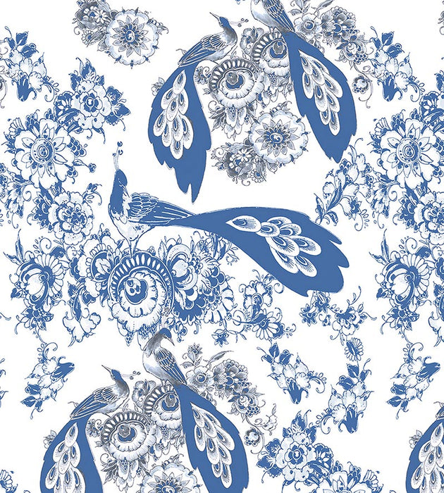 Nicolette Mayer Bloemdecor White Wallpaper Sample WNMBLOM0001