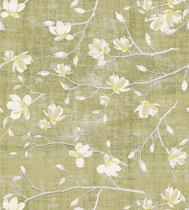 Nicolette Mayer Bloom Wheat Wallpaper Sample WNMBLOO0001