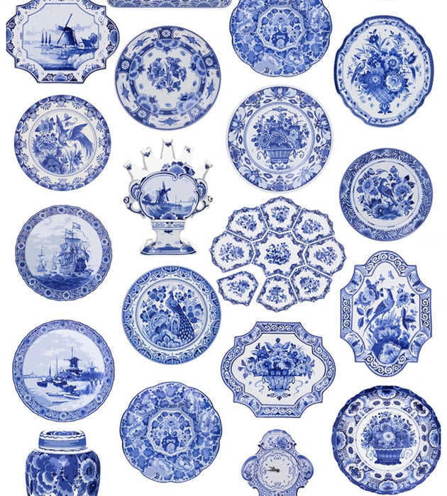 Nicolette Mayer Collections Blue Wallpaper WNMCOLL0001