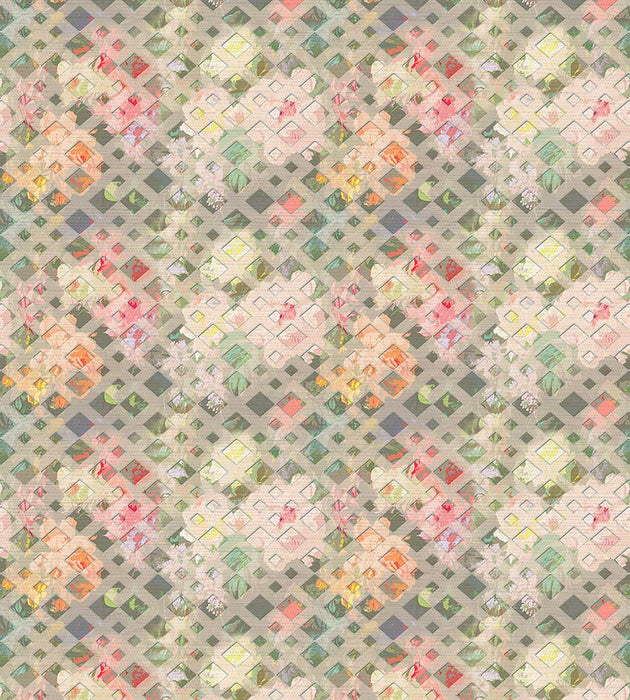 Nicolette Mayer Defosse Trellis Azalea Wallpaper Sample WNMDEFO0001