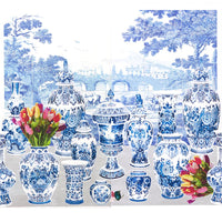Nicolette Mayer Garniture Scenic - Tulips Neutral - Left Panel Wallpaper WNMGSTL0001