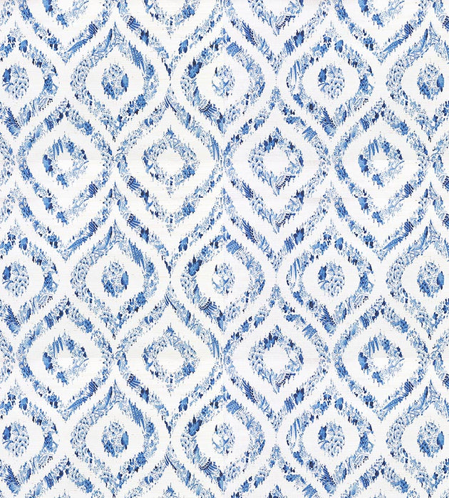 Nicolette Mayer Ikat Blue Wallpaper Sample WNMIKAT0001