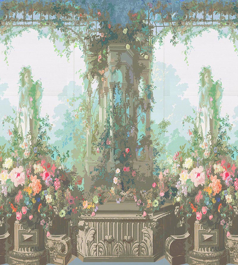Nicolette Mayer Jardin Defosse Dyptich Chantilly - Pergola Panel ...