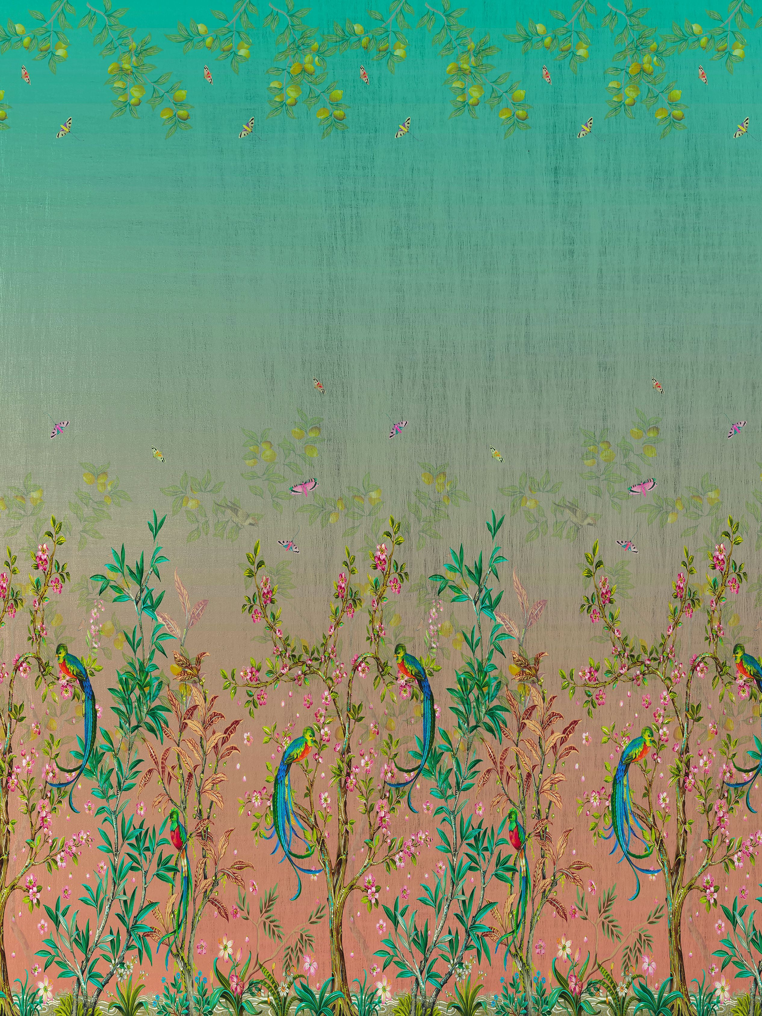 Nicolette Mayer Resplendent Quetzal - Panel Tian Wallpaper Sample WNMRESP0001