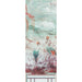 Nicolette Mayer Crested Crane Mural | Panel 3 Turquoise Red Wallpaper Sample WNMCRESP30002