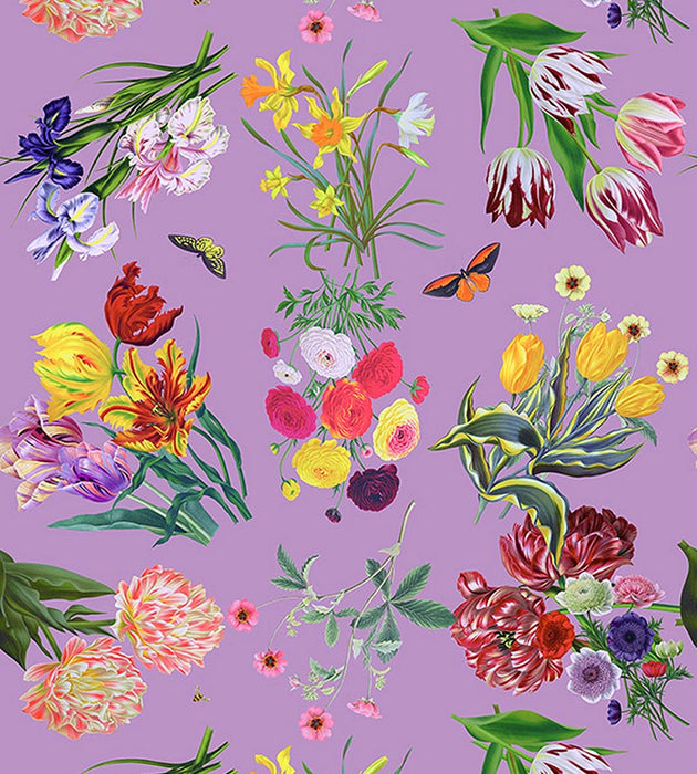 Nicolette Mayer Flora & Fauna Orchid Wallpaper Sample WNMFLOR0002