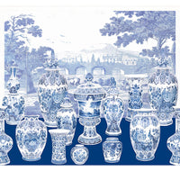 Nicolette Mayer Garniture Scenic Blue - Left Panel Wallpaper WNMGSNL0002