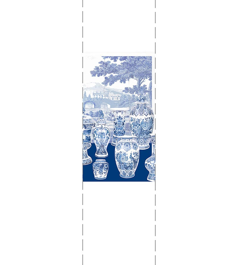 Nicolette Mayer Garniture Scenic Blue - Right Panel Wallpaper WNMGSNR0002