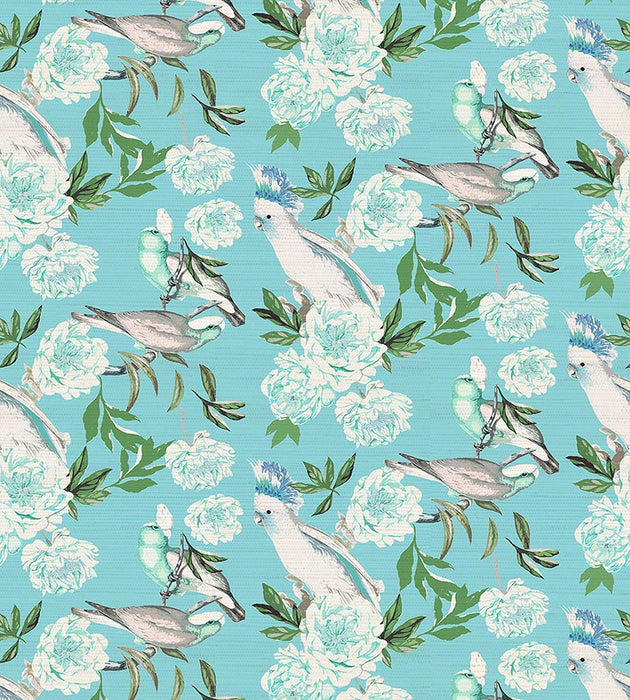 Nicolette Mayer Peony Inspira Azur Wallpaper Sample WNMPEON0002