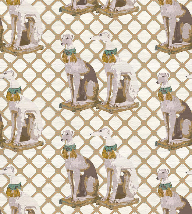 Nicolette Mayer Regal Greyhound Luxe Wallpaper Sample WNMREGA0002