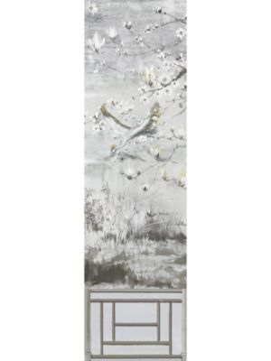 Nicolette Mayer Crested Crane Mural | Panel 5 Silver Gold Wallpaper Sample WNMCRESP50003