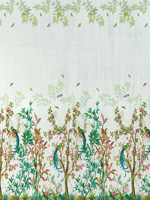 Nicolette Mayer Resplendent Quetzal - Panel White Wallpaper Sample WNMRESP0005
