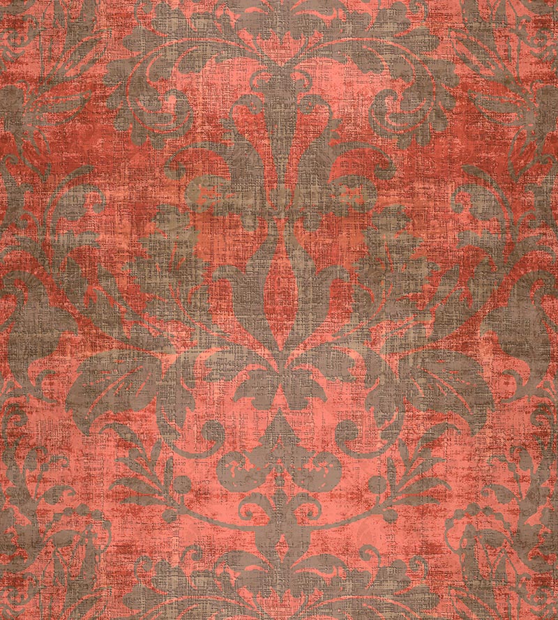 Nicolette Mayer Palace Damask Clay Wallpaper Sample WNMPALA0006