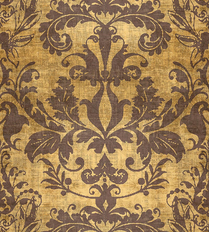 Nicolette Mayer Palace Damask Gold Wallpaper Sample WNMPALA0009