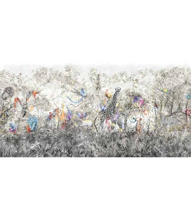 Nicolette Mayer Arcadia Mural - 8 Panel Set Multicolor Wallcovering Sample WNMARCASET1