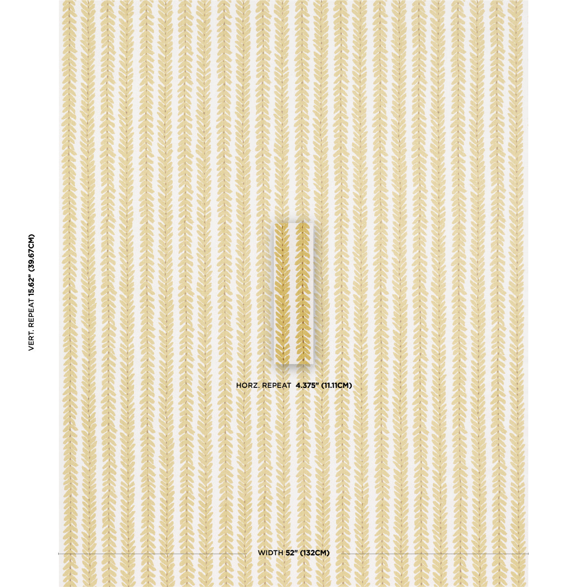 Schumacher Woodperry Mimosa Fabric Sample WOOD008