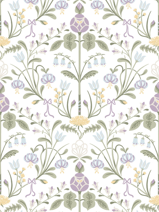 Sandberg Till Carl Lilac Wallpaper WSB01540001