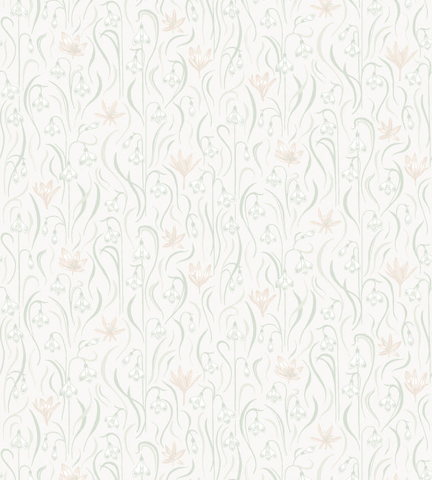 Sandberg Signe Spring Green Wallcovering Sample WSB01570001