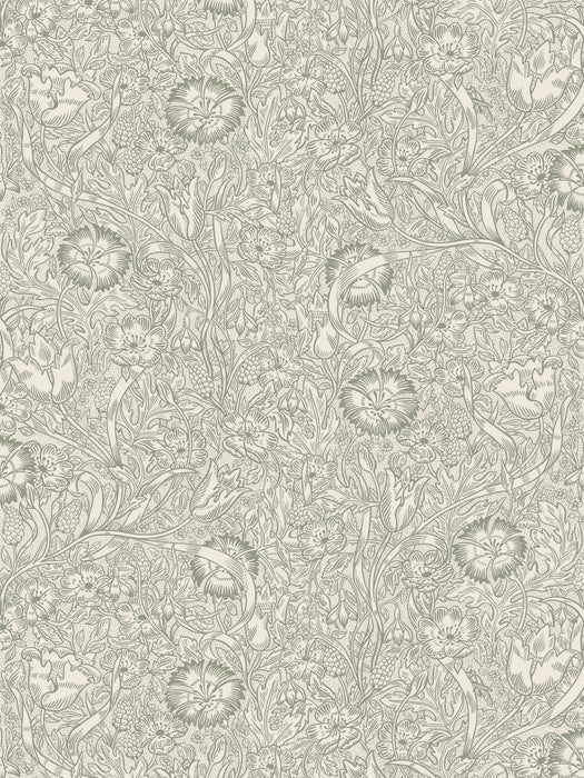 Scalamandre Caroline Moss Green Wallpaper WSB02090001