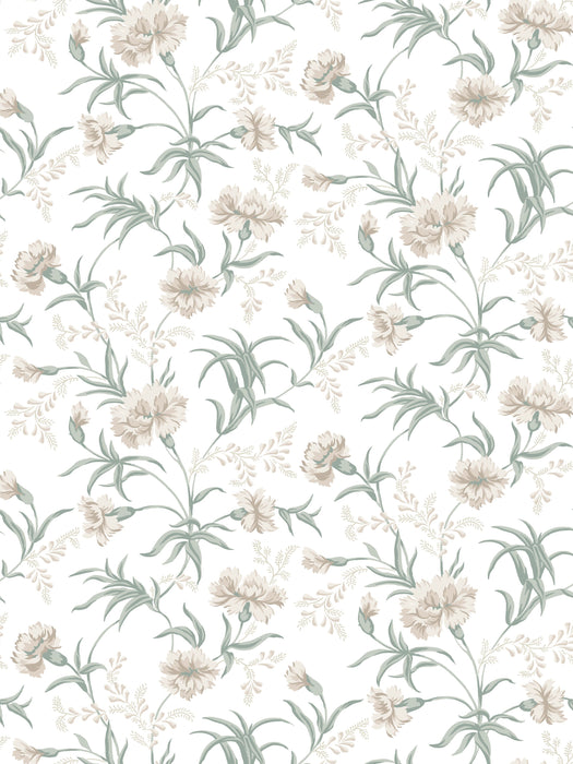 Sandberg Emilie Spring Green Wallpaper Sample WSB08320001