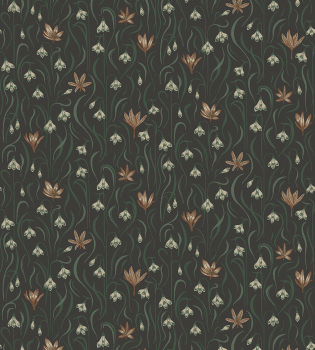 Sandberg Signe Charcoal Wallcovering Sample WSB01570002