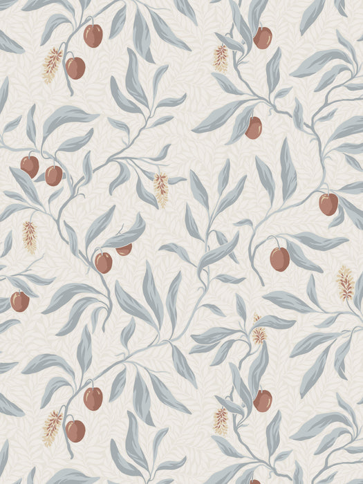 Scalamandre Vinnie Misty Blue Wallpaper WSB01900002