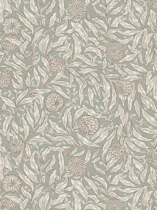 Scalamandre Olof Sage Green Wallpaper Sample WSBOLOF0002