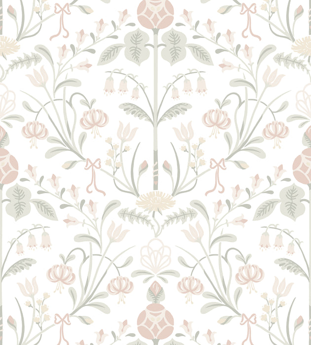 Sandberg Till Carl Powder Pink Wallcovering Sample WSB01540003