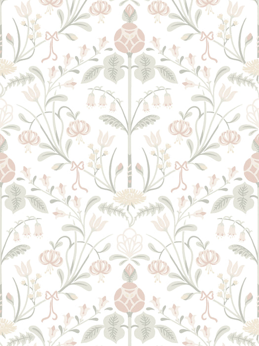 Sandberg Till Carl Powder Pink Wallpaper Sample WSB01540003