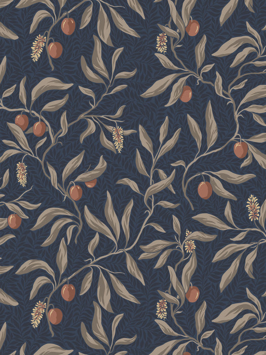 Scalamandre Vinnie Classic Blue Wallpaper WSB01900003