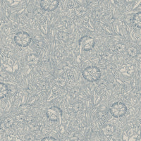 Scalamandre Caroline Indigo Blue Wallpaper WSB02090003