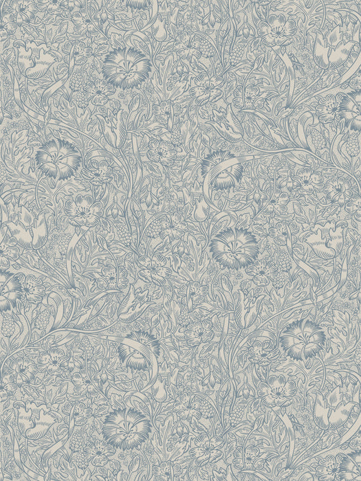 Scalamandre Caroline Indigo Blue Wallpaper Sample WSB02090003