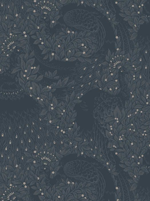 Sandberg Evelina Indigo Blue Wallpaper Sample WSB10120006