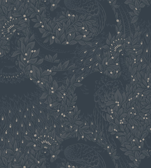 Sandberg Evelina Indigo Blue Wallcovering Sample WSB10120006