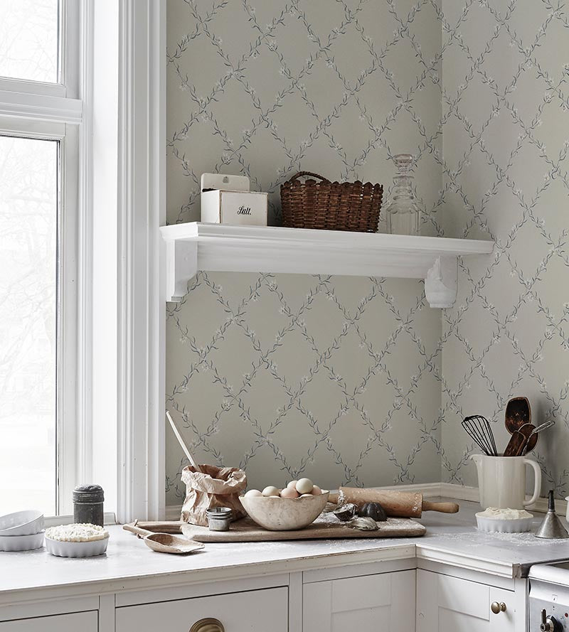 Sandberg Ewa Grey Wallpaper Sample WSB08060021