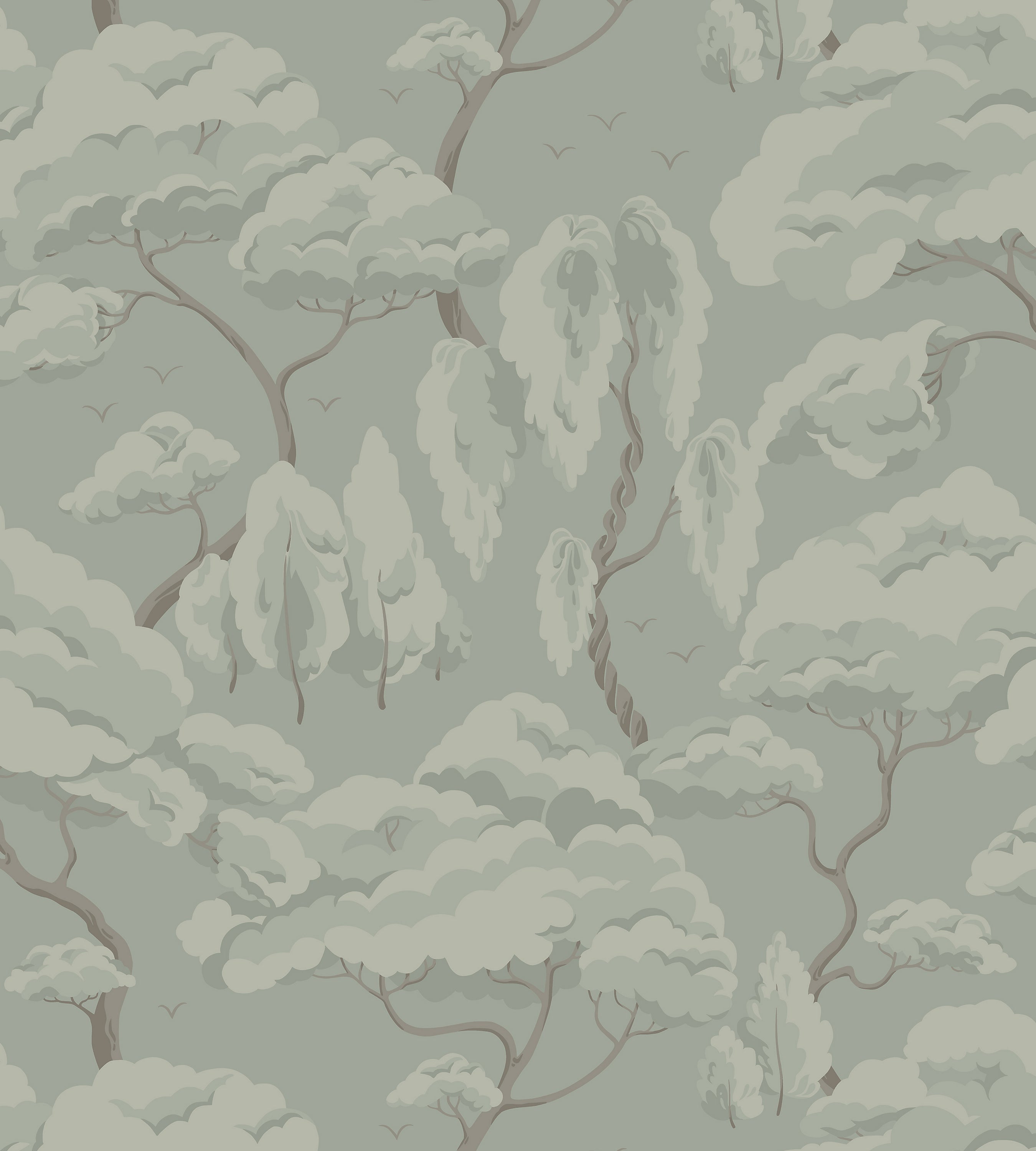 Sandberg Kristoffer Sage Green Wallcovering Sample WSB101230024