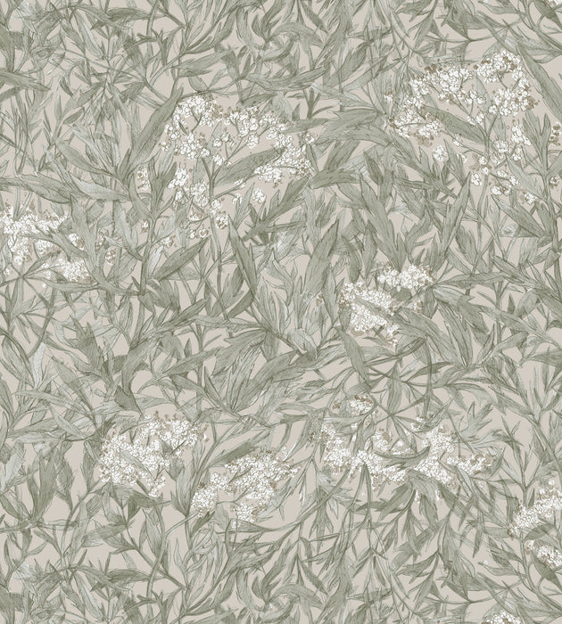Sandberg Malin Sage Green Wallcovering Sample WSB02250028