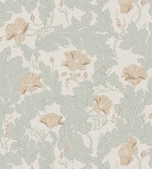 Sandberg Charlotta Spring Green Wallcovering Sample WSB08300028