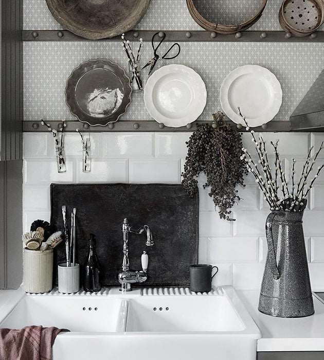 Sandberg Einar Grey Wallpaper Sample WSB07020031