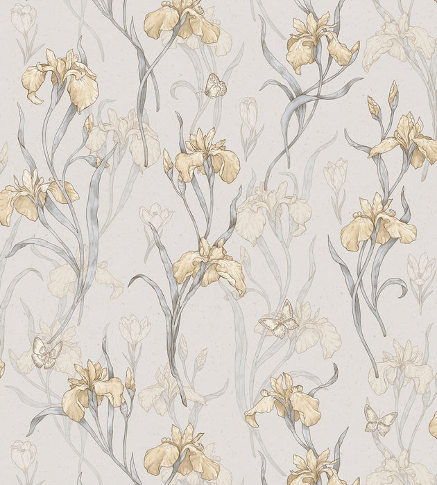 Sandberg Iris Amber Wallcovering Sample WSB010130036