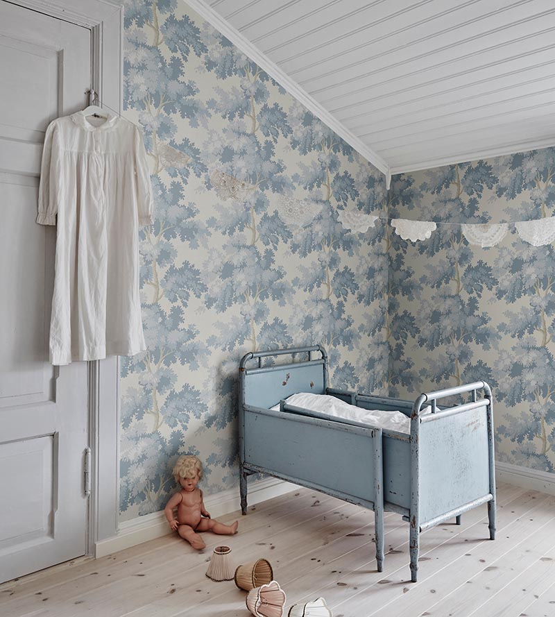 Sandberg Raphael Light Blue Wallpaper Sample WSB04440036